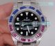 Copy Rolex GMT-Master II Black Dial Blue & Pink Ceramic Bezel SS Case Watch_th.jpg